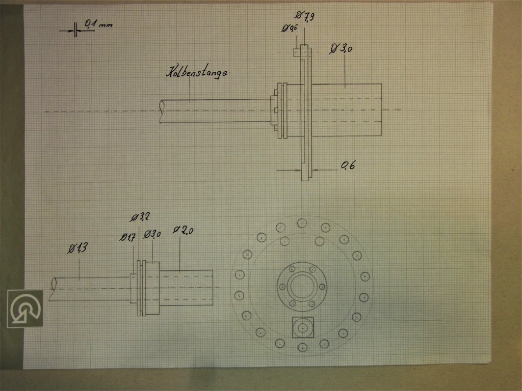 BR 41 027.JPG (1.9 MiB) 246040 mal betrachtet Der Kolbenflansch mit 3mm Schaft zum einstecken in den Zylinderblock.